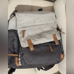 Eddie Bauer Charcoal and Light Gray Men's Backpack